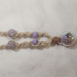 Handcrafted Purple Beaded Necklace